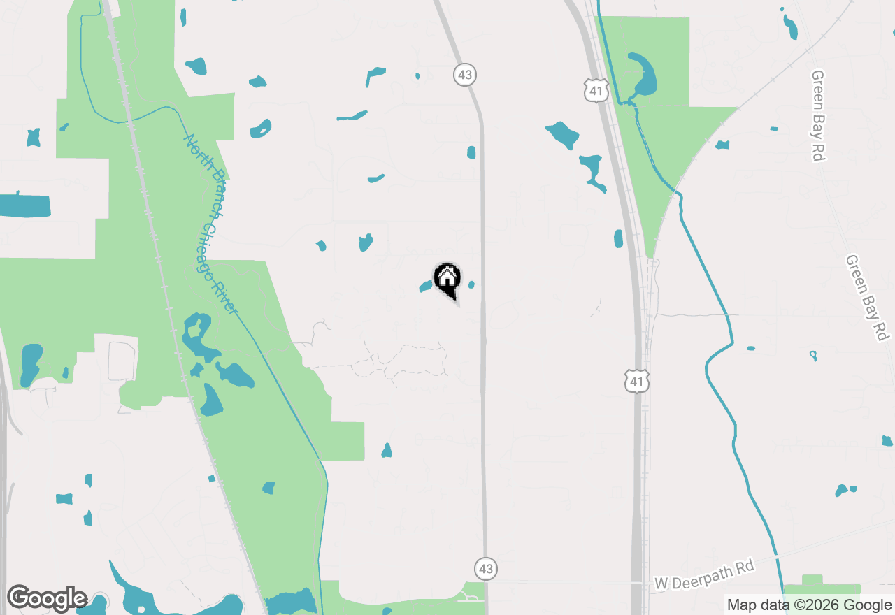 Map of 1091 Olmsted Drive, Lake Forest, IL 60045