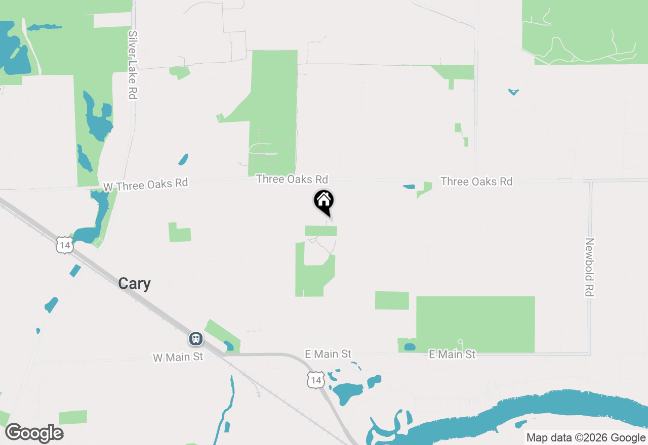 Map of 842 Pin Oak Circle, Cary, IL 60013