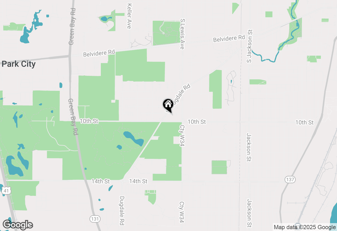 Map of 2025 Marshall Parkway, Waukegan, IL 60085