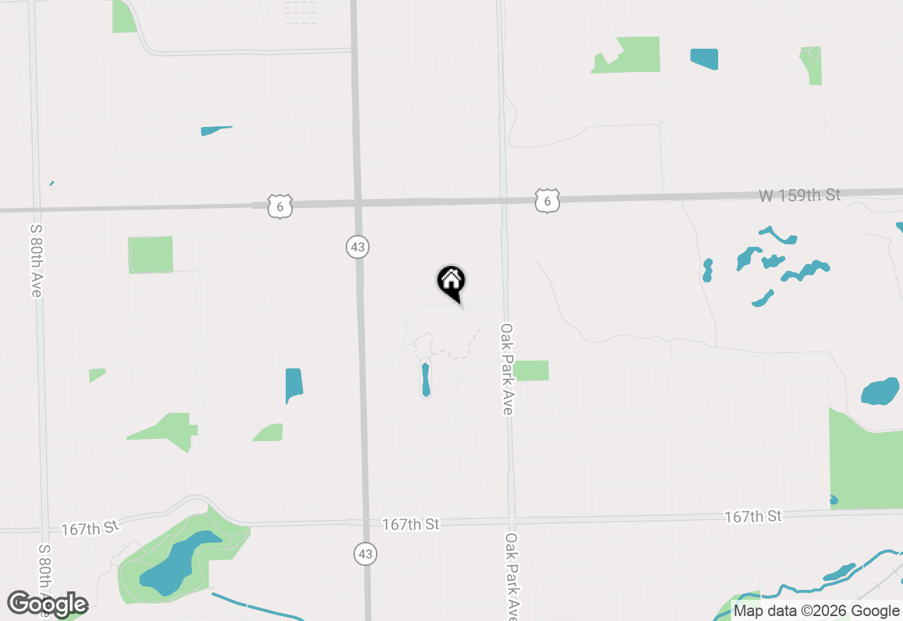 Map of 6930 Lexington Court, Tinley Park, IL 60477
