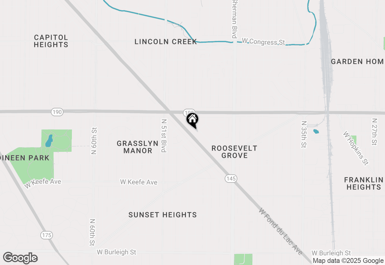 Map of 4800 W Fond Du Lac Ave, Milwaukee, WI 53216