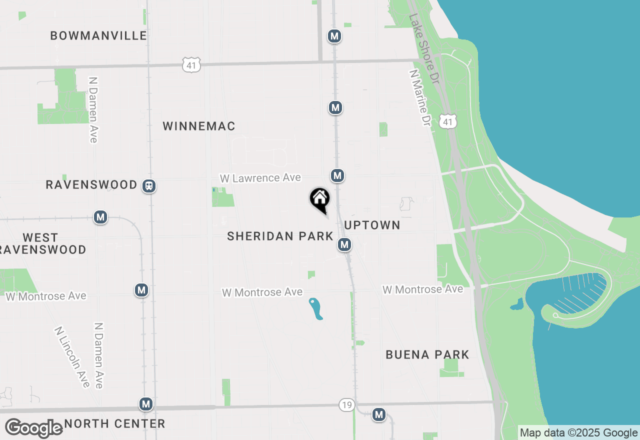 Map of 4626 N Racine Avenue #3, Chicago, IL 60640