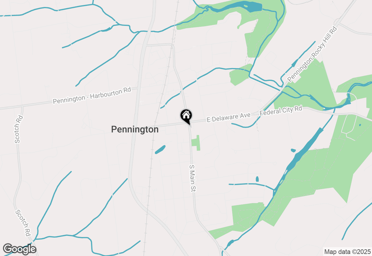 Map of 12 S Main St Unit #A & B, Pennington, NJ 08534