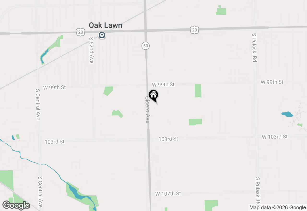 Map of 4752 W 101st Street #6C, Oak Lawn, IL 60453