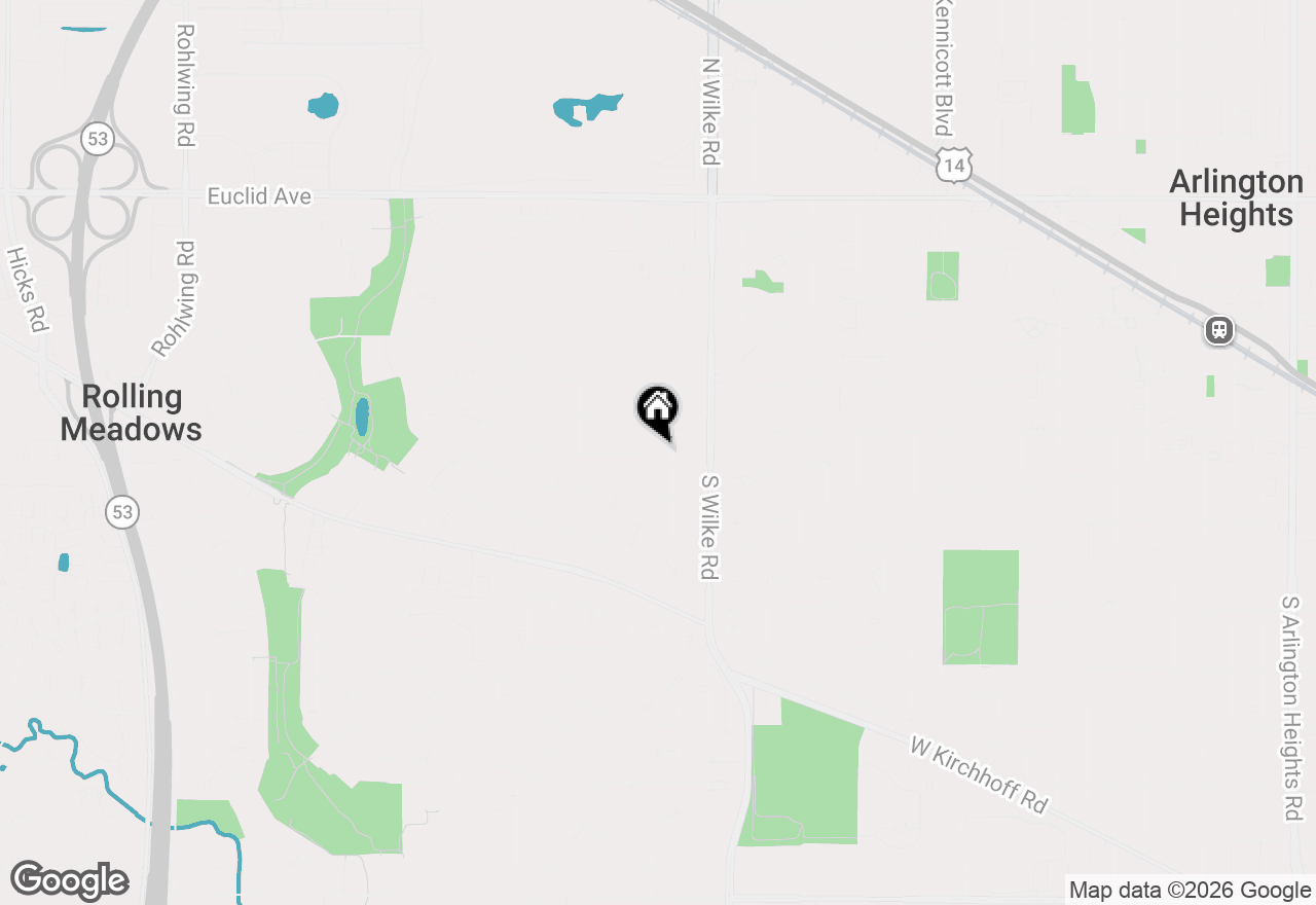 Map of 2102 George Street, Rolling Meadows, IL 60008