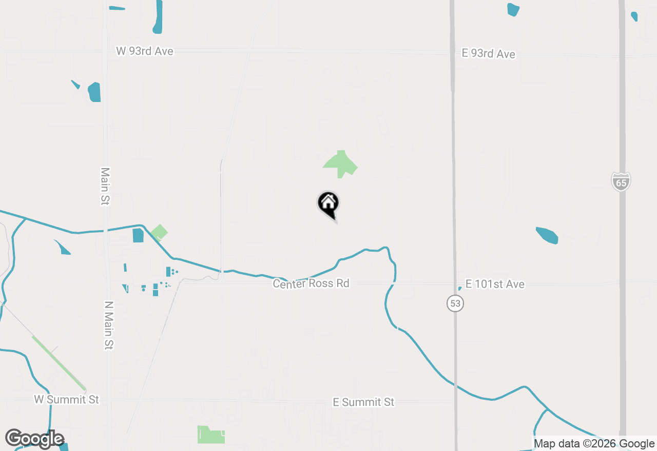 Map of 9931 Tyler Street, Crown Point, IN 46307