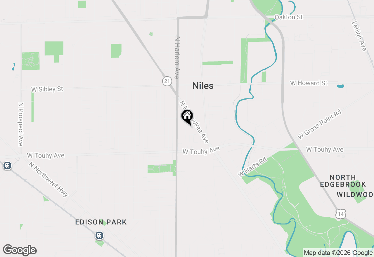 Map of 7321 N Nora Avenue, Niles, IL 60714