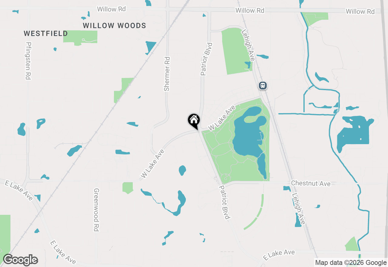 Map of (Address confidential), Glenview, Illinois 60026