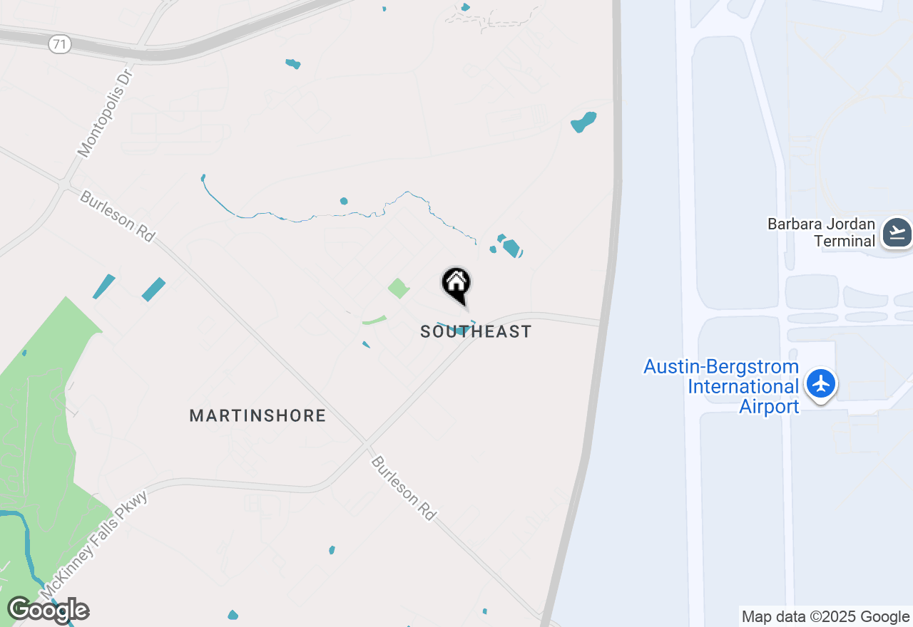Map of 3616 Sand Dunes Ave, Austin, TX 78744