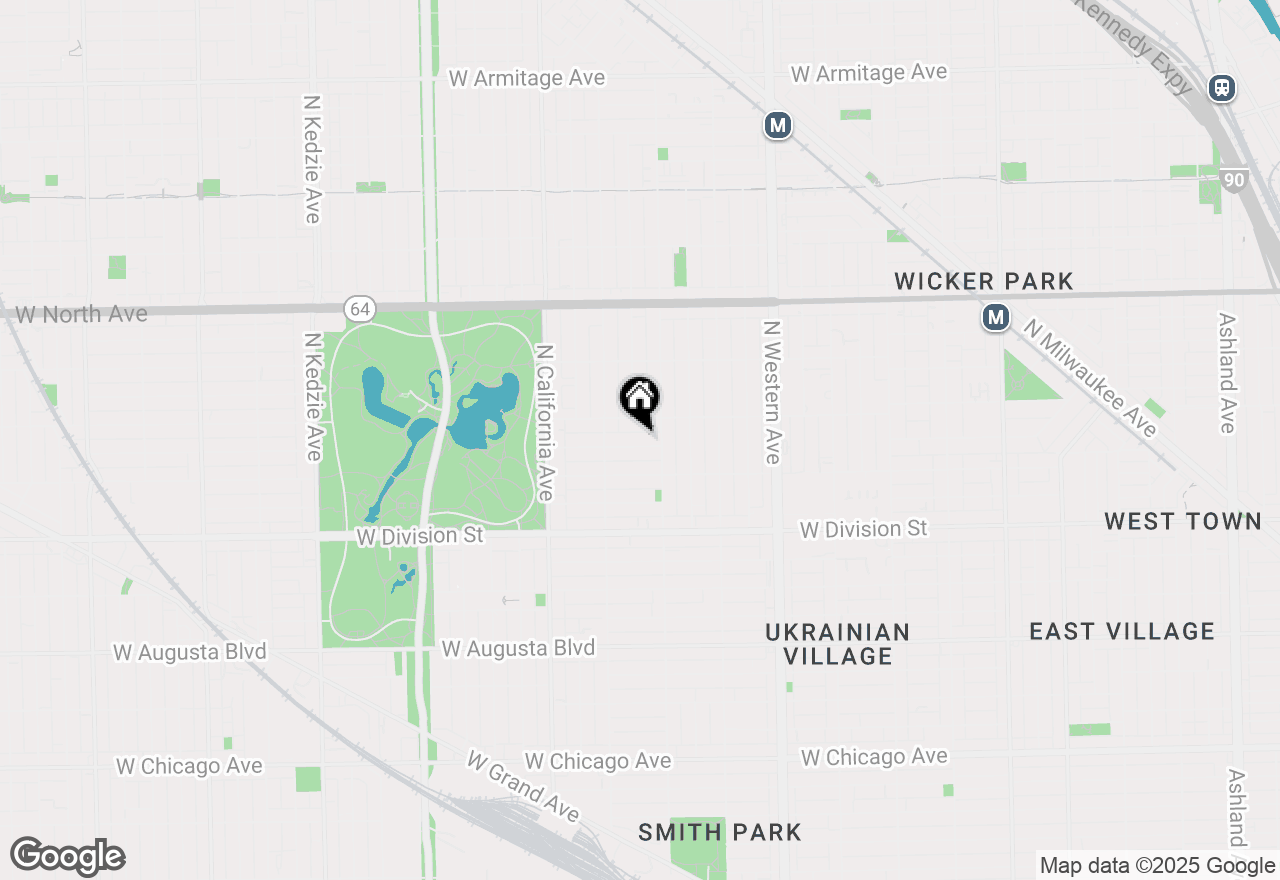 Map of 2620 W Evergreen Avenue, Chicago, IL 60622