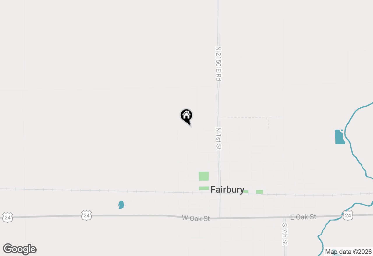 Map of 30 Canterbury Court, Fairbury, IL 61739