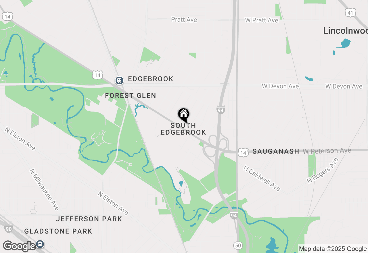 Map of 6100 N Lenox Avenue, Chicago, IL 60646