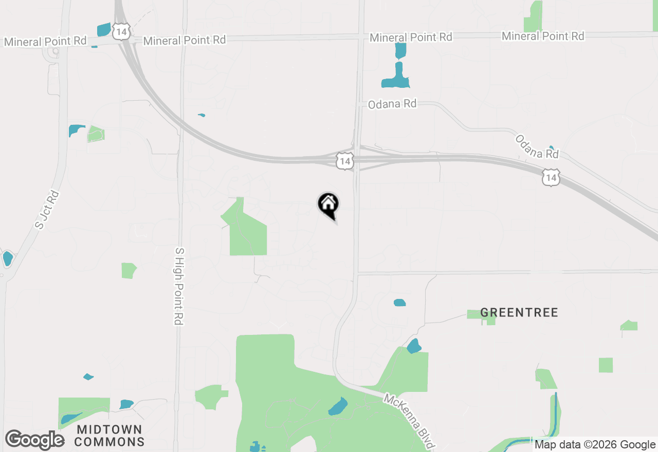 Map of 847 Kottke Drive, Madison, WI 53719