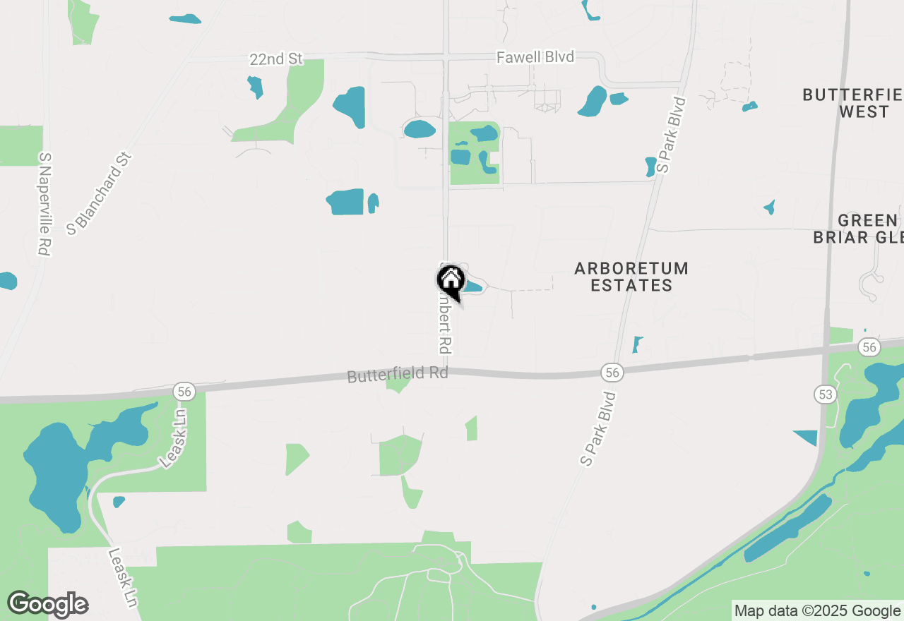 Map of 2S630 Devonshire Lane, Glen Ellyn, IL 60137