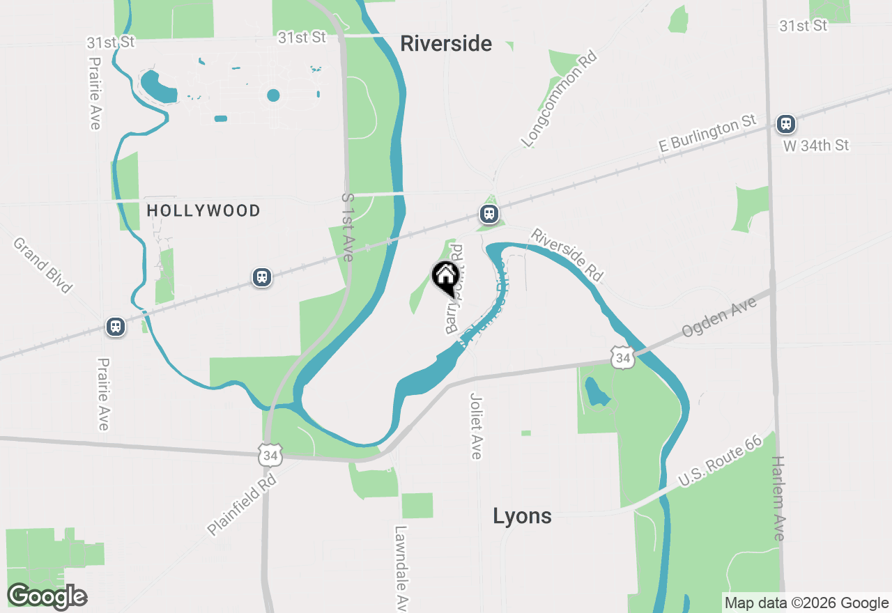 Map of 172 Barrypoint Road, Riverside, IL 60546