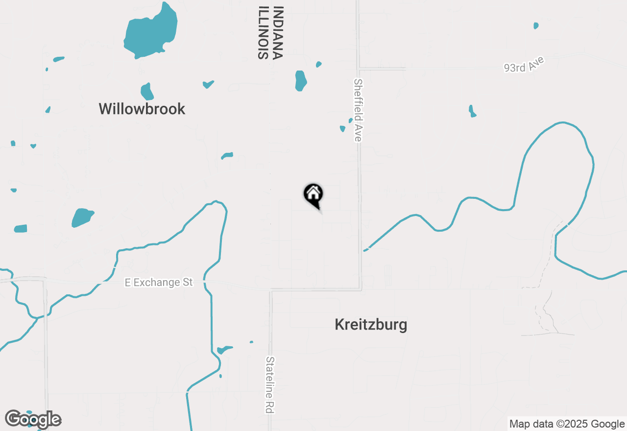 Map of 9834 Kreitzburg Street, Dyer, IN 46311