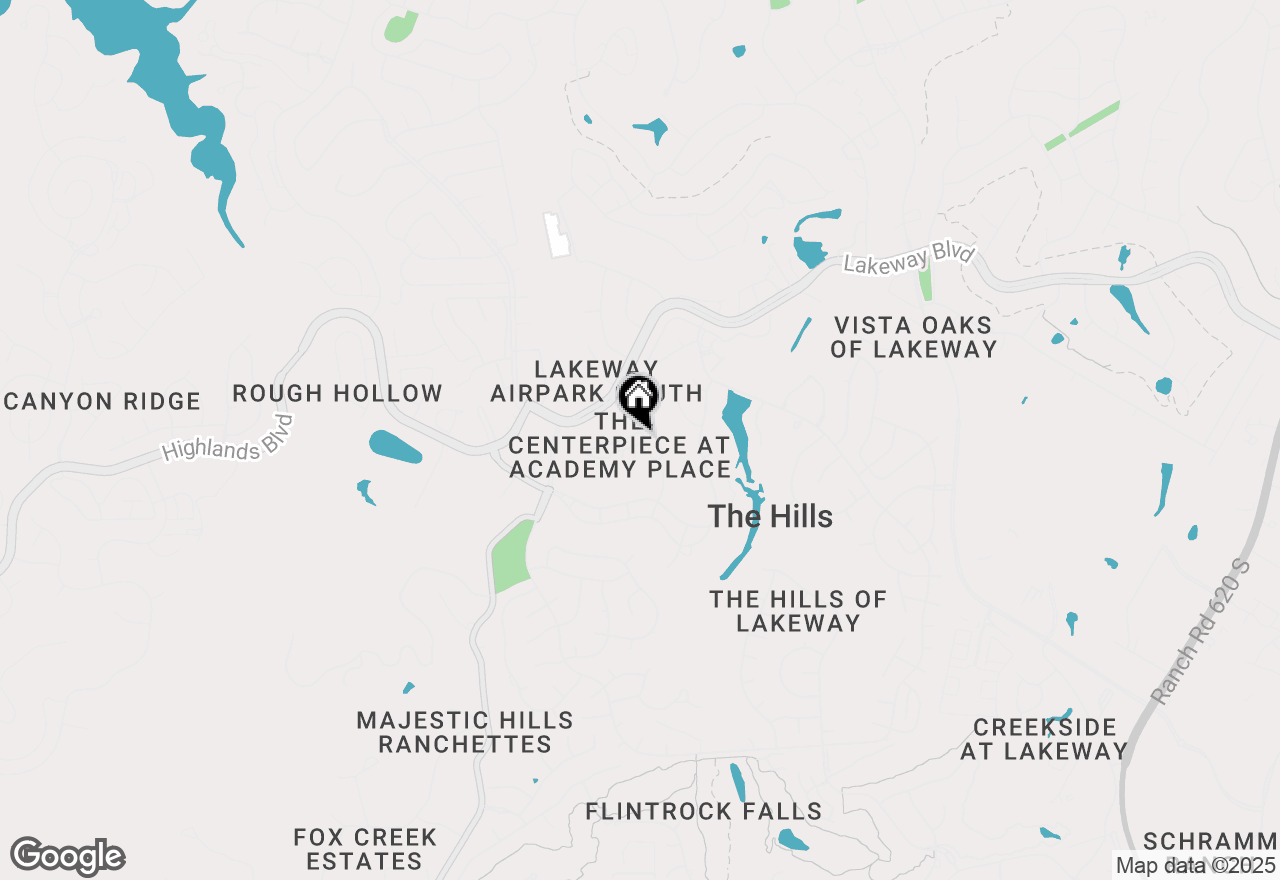 Map of 2 Tournament Way, The Hills, TX 78738