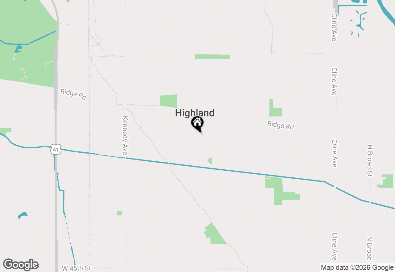 Map of 8921 Parrish Avenue, Highland, IN 46322