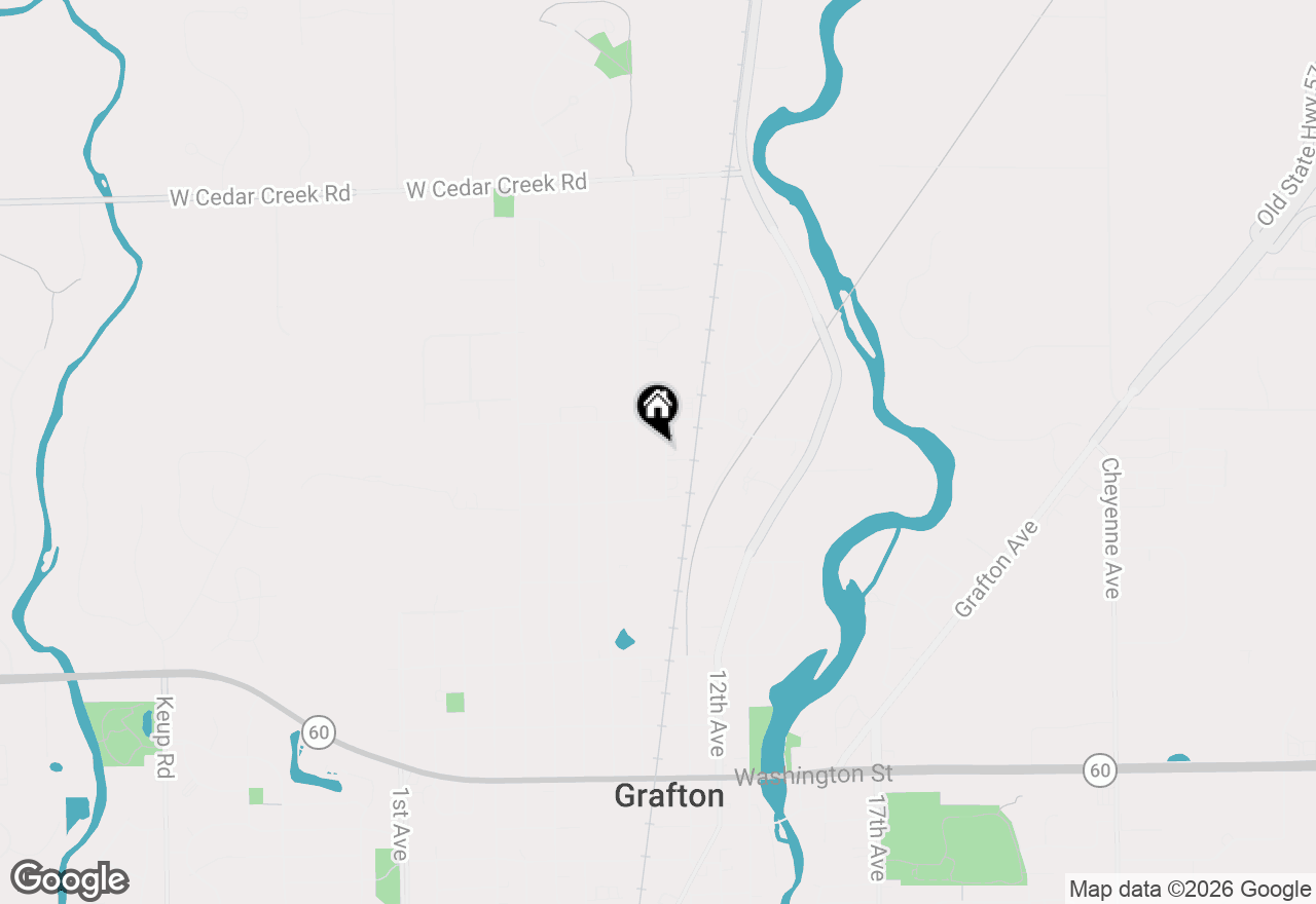 Map of 727 10th Ave, Grafton, WI 53024