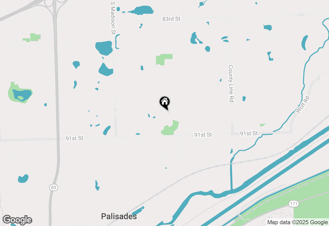 Map of 430 Westminster Drive, Burr Ridge, IL 60527