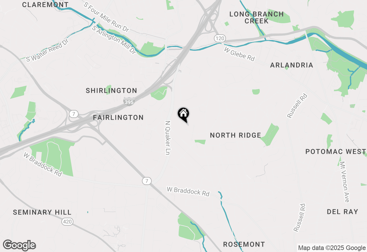 Map of 3249 Martha Custis Drive, Alexandria, VA 22302