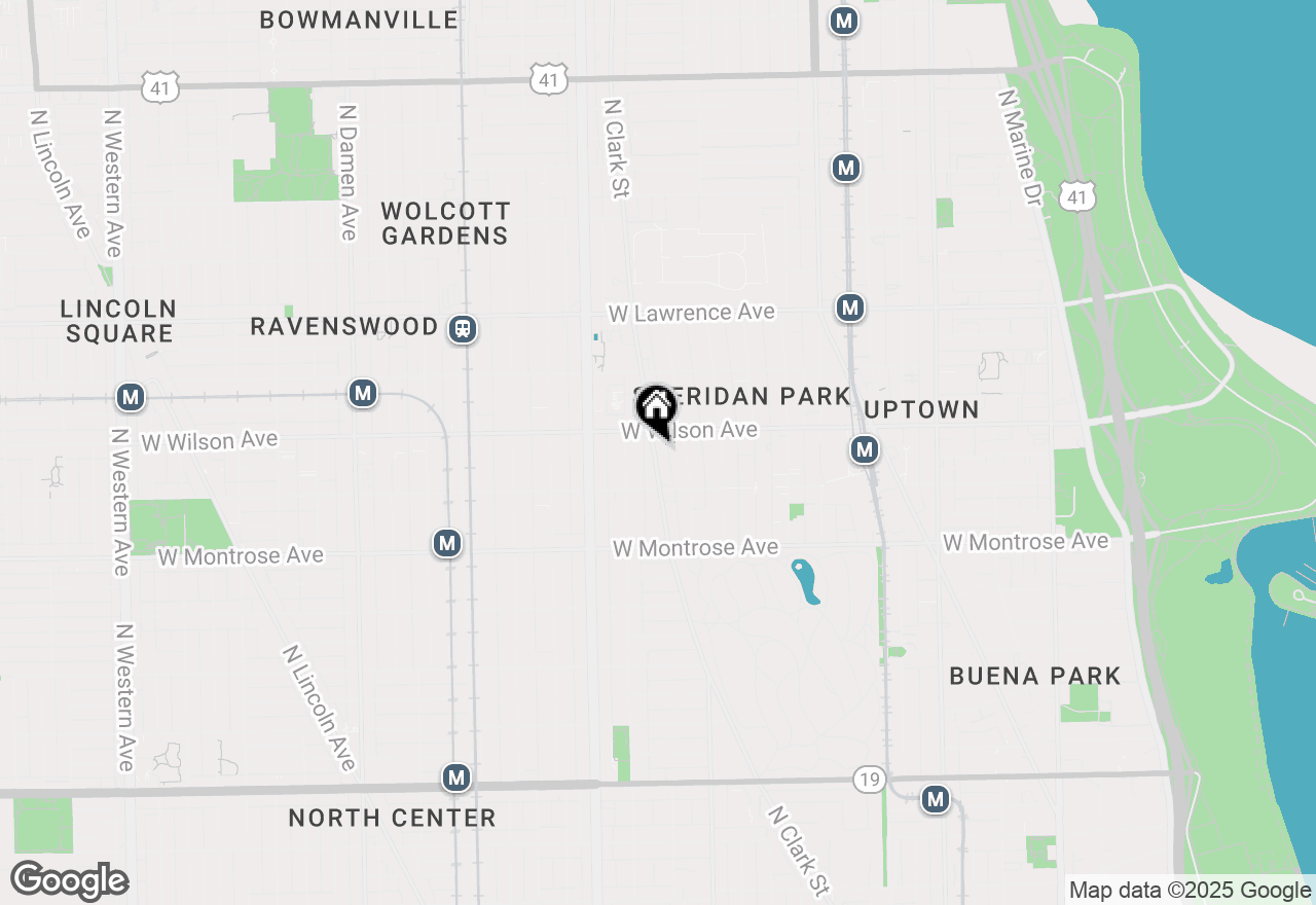 Map of 4537 N Clark Street #2A, Chicago, IL 60640