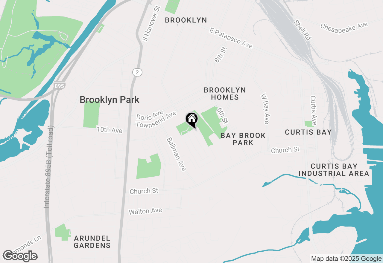 Map of 5101 4th Street, Baltimore, MD 21225