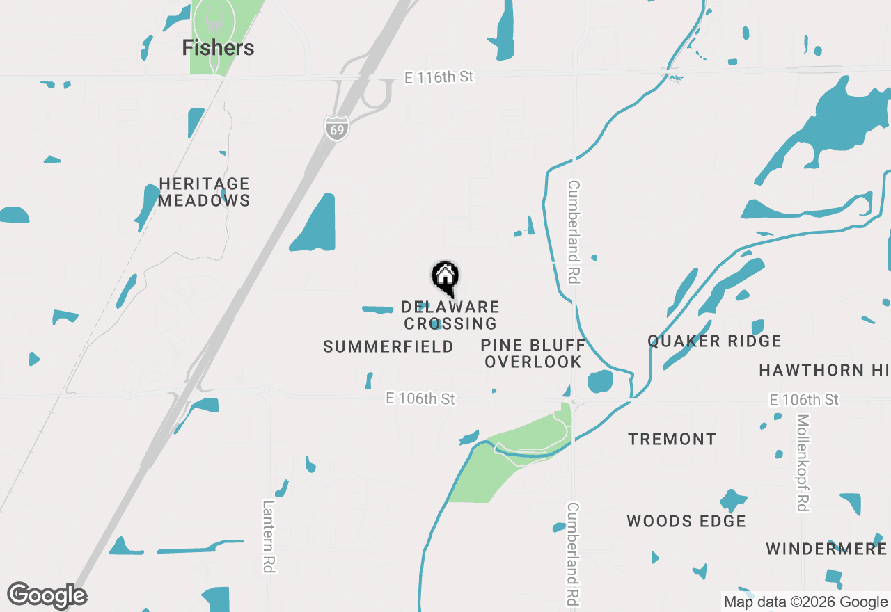 Map of 10864 Washington Bay Drive, Fishers, IN 46037