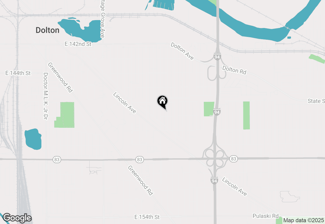 Map of 14635 Woodlawn Avenue, Dolton, IL 60419