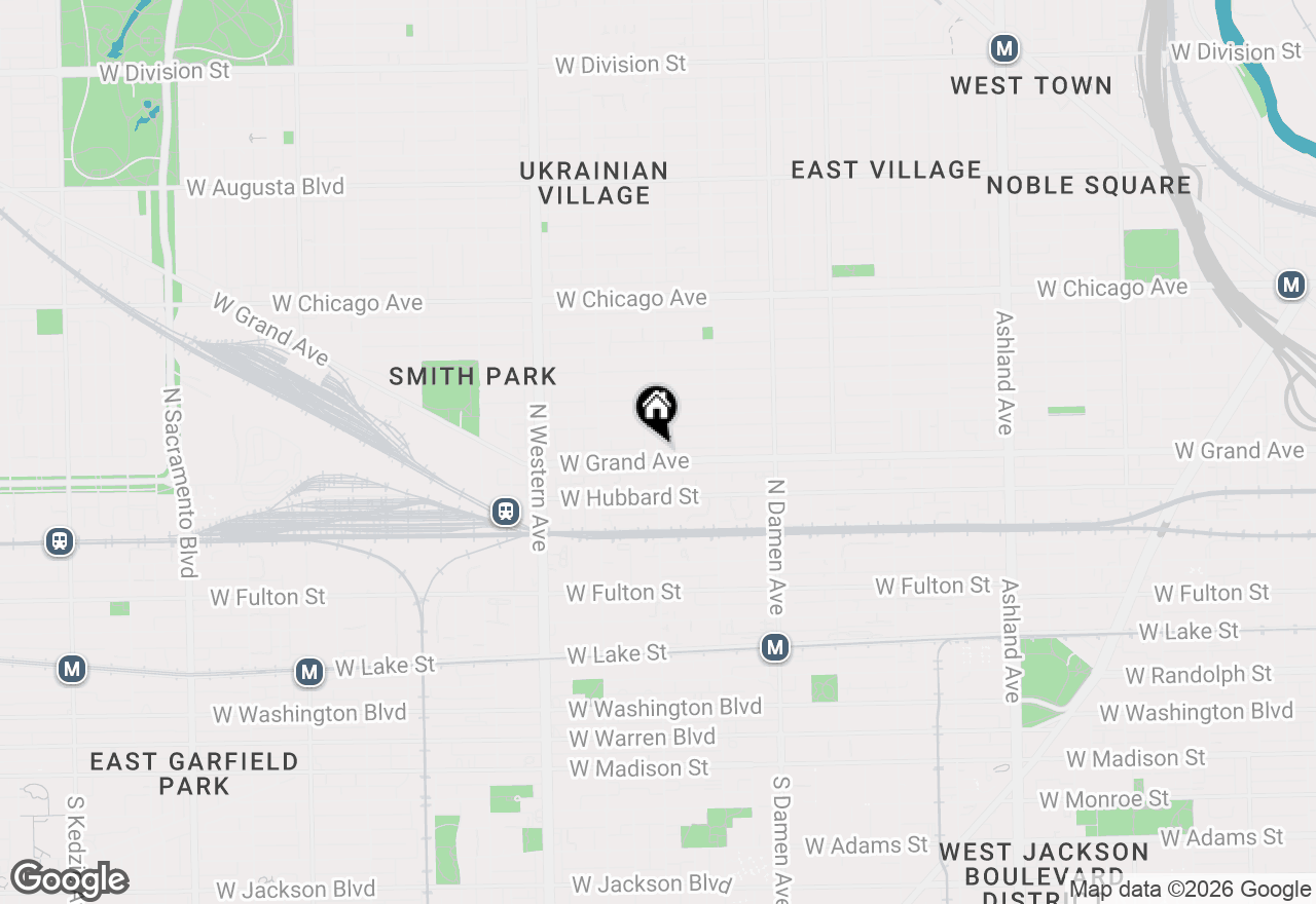 Map of 504 N Leavitt Street #406, Chicago, IL 60612