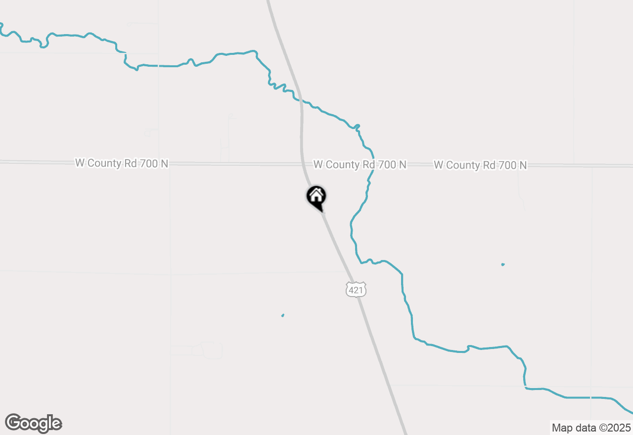 Map of 6732 N State Road 39 Road, Mulberry, IN 46058