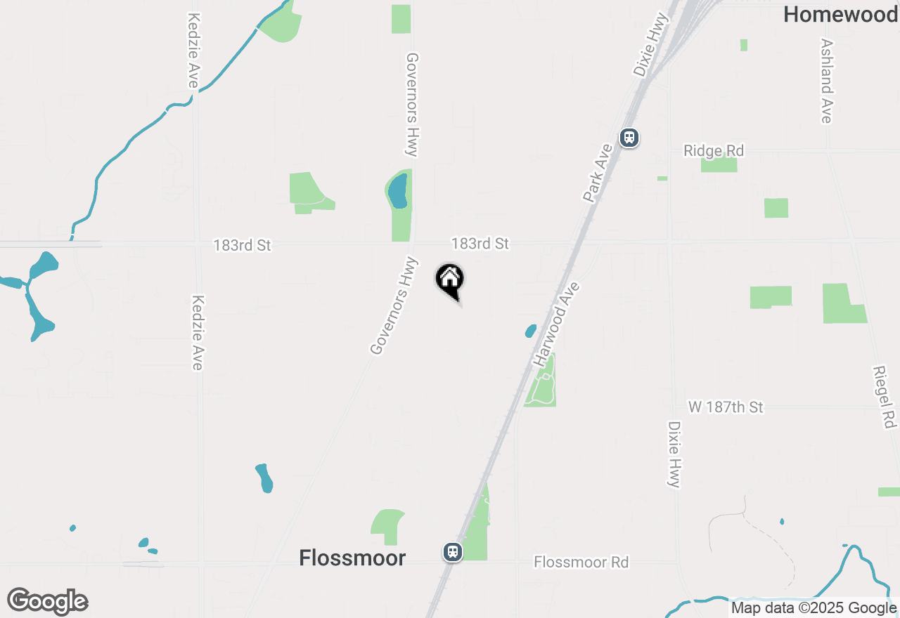 Map of 18442 Stewart Avenue, Homewood, IL 60430