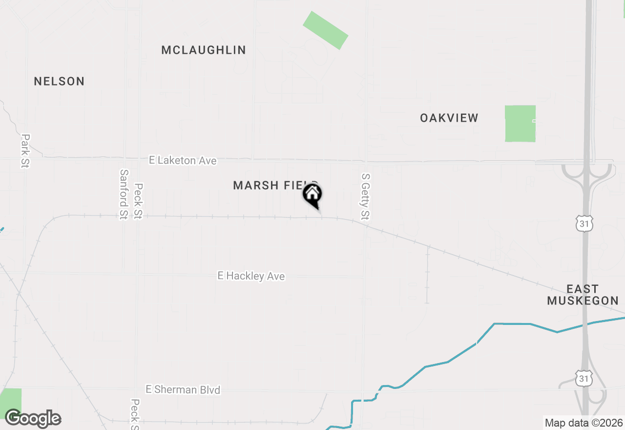 Map of 1980 Dyson Street, Muskegon, MI 49442