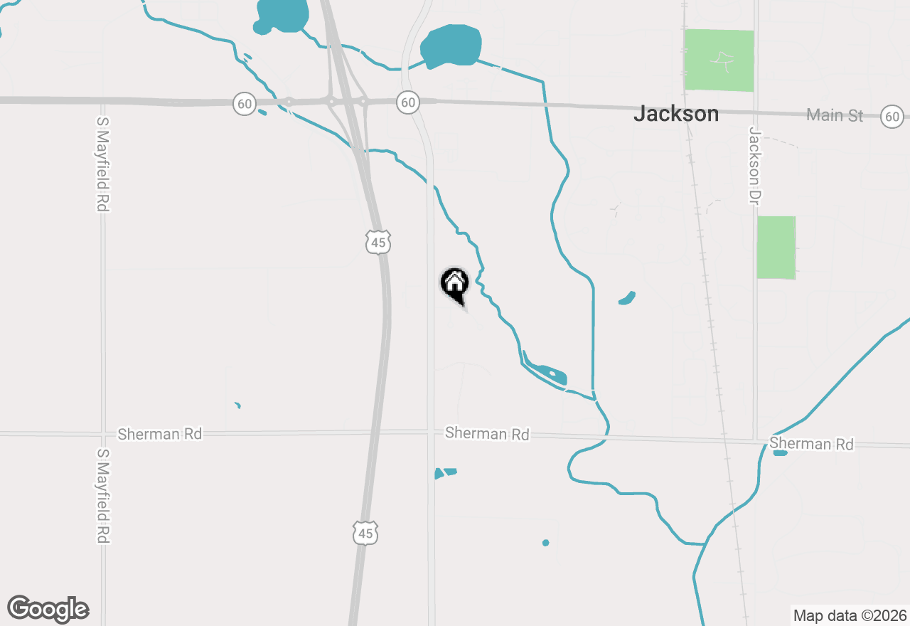 Map of N162W21814 Poppy Rd, Jackson, WI 53037