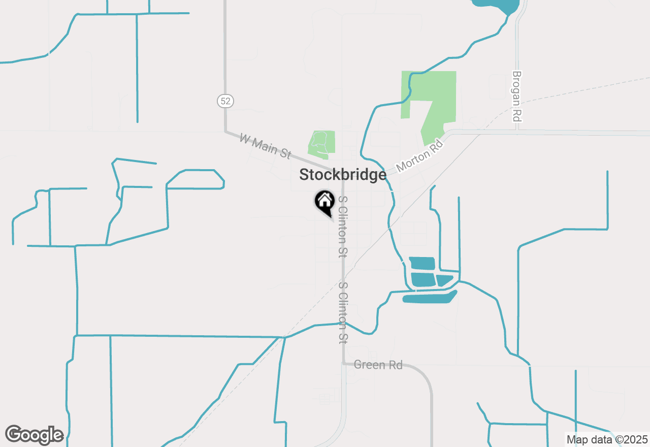Map of 402 S Wood Street, Stockbridge, MI 49285