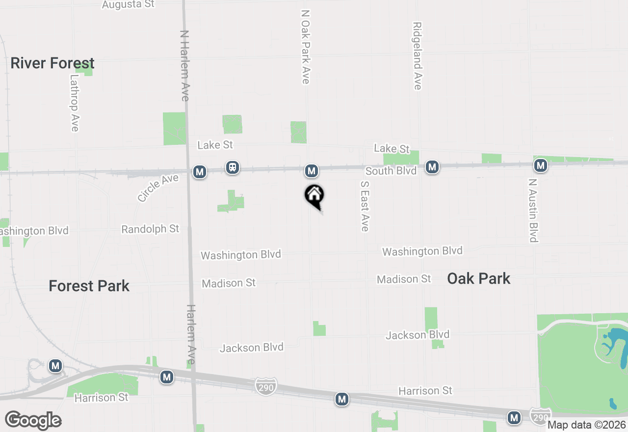 Map of 224 S Oak Park Avenue #4B, Oak Park, IL 60302