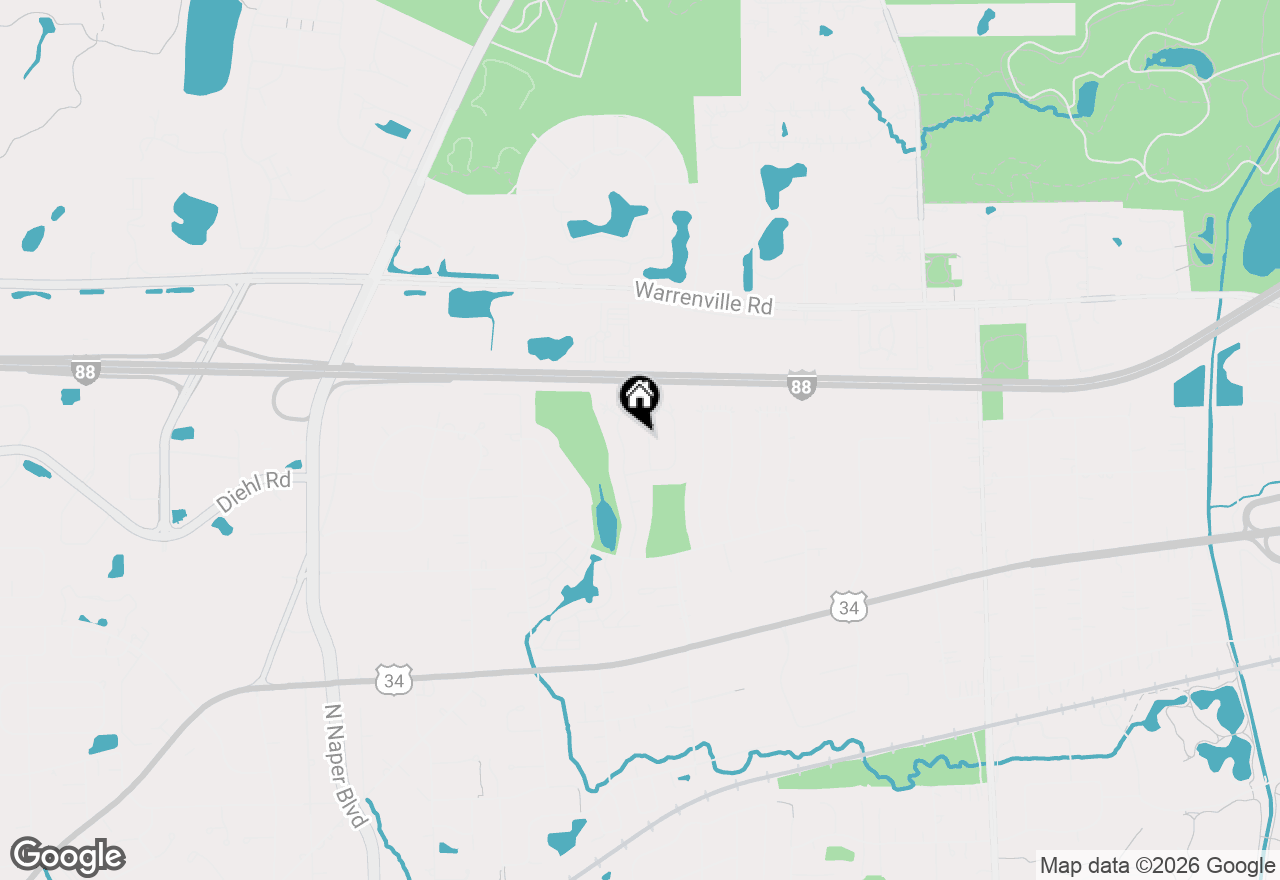 Map of 4452 Burgundy Place, Lisle, IL 60532