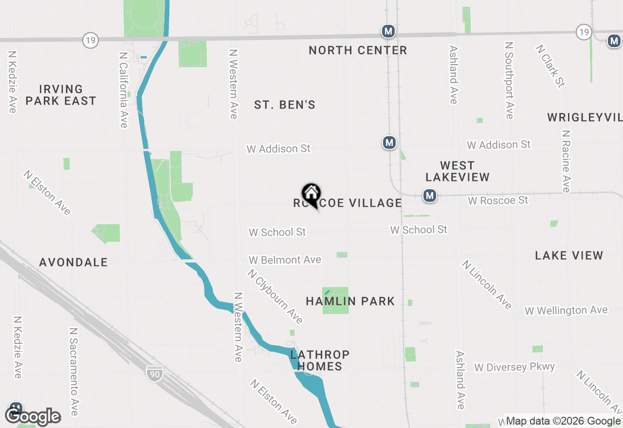 Map of 3339 N Hamilton Avenue, Chicago, IL 60618