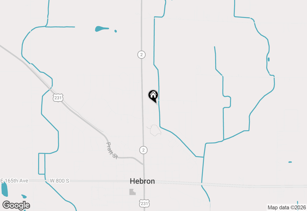 Map of 20 Maxwell Street, Hebron, IN 46341