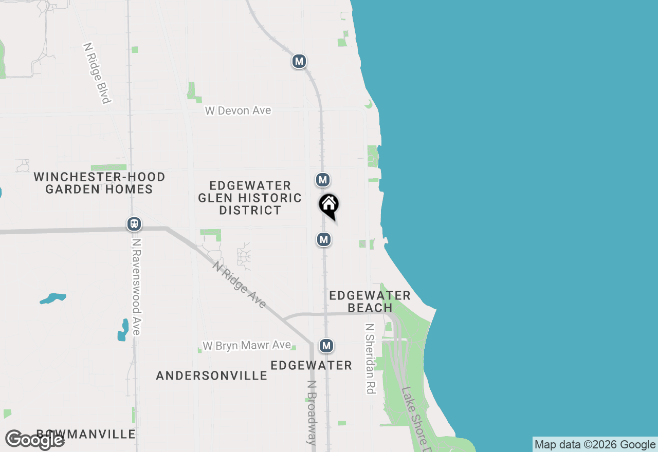 Map of 6000 N Winthrop Avenue #306, Chicago, IL 60660