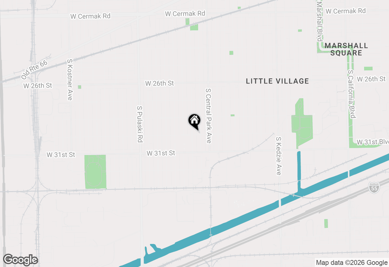 Map of 2859 S Lawndale Avenue, Chicago, IL 60623