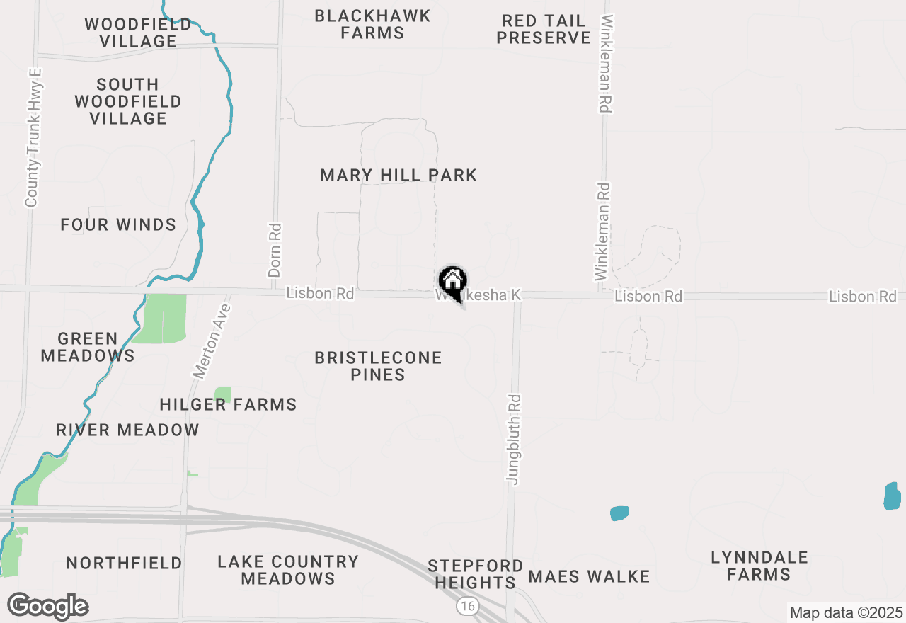 Map of 1002 Cypress Ct, Hartland, WI 53029