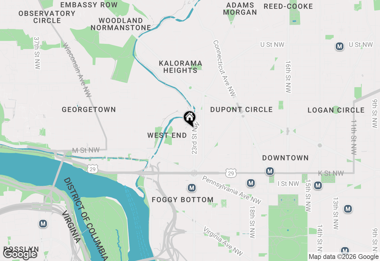 Map of 2301 N Street Nw #212, Washington, DC 20037