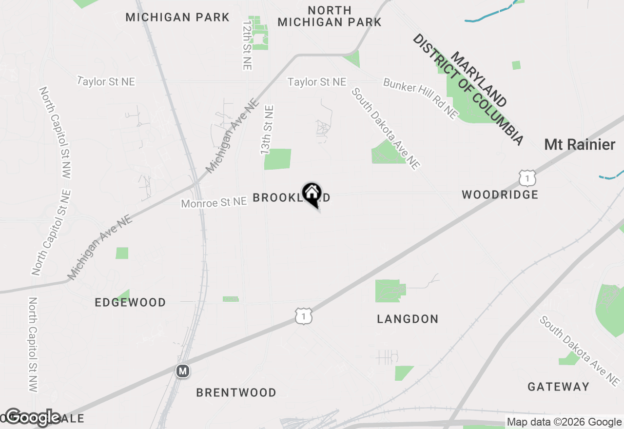 Map of 1449 Lawrence Street Ne, Washington, DC 20017