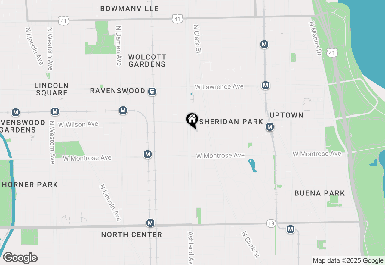 Map of 4519 N Ashland Avenue #2S, Chicago, IL 60640