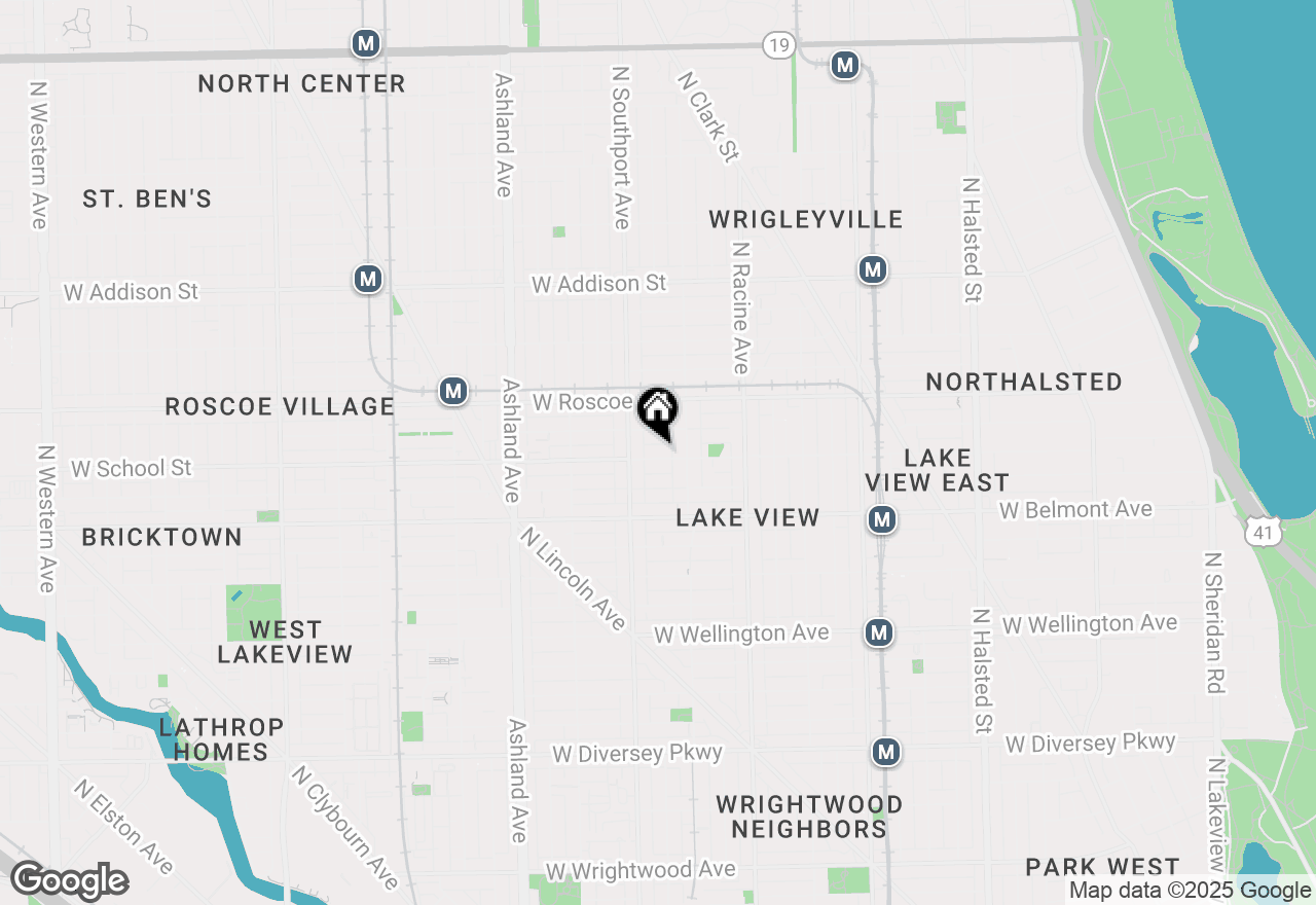 Map of 1326 W School Street #2, Chicago, IL 60657