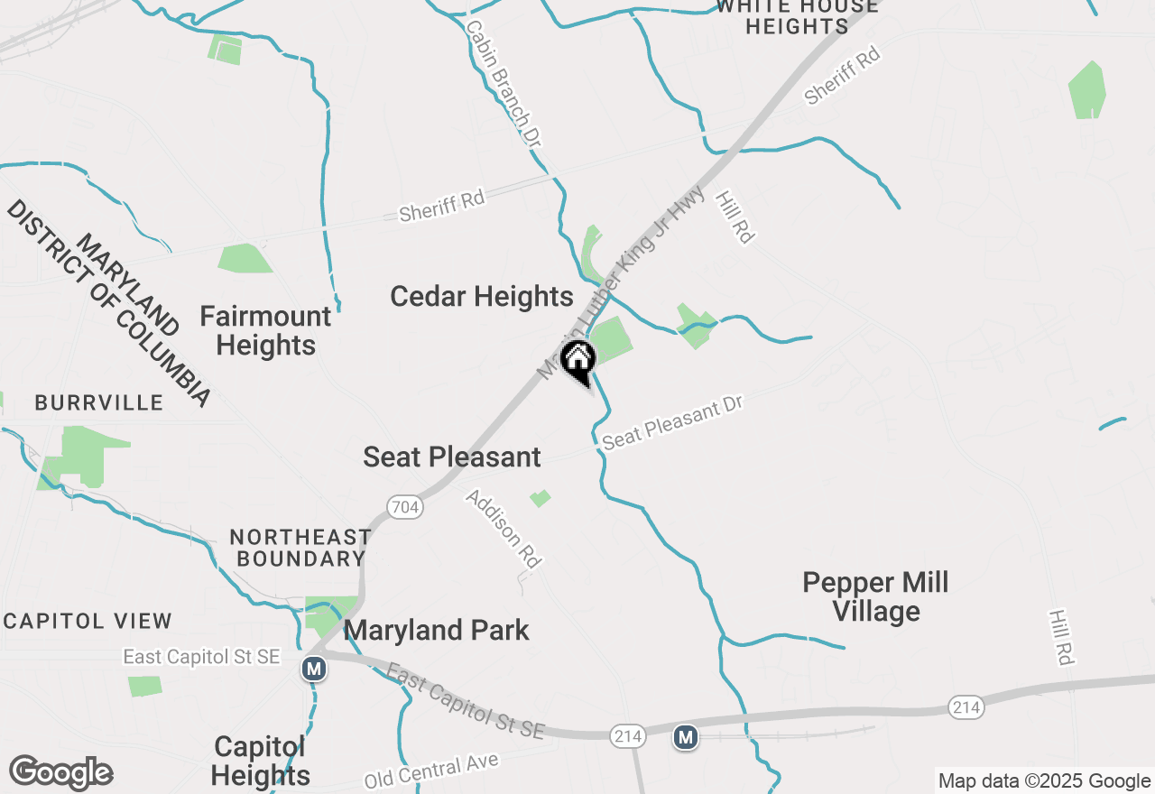 Map of 618 Cabin Branch Drive, Capitol Heights, MD 20743