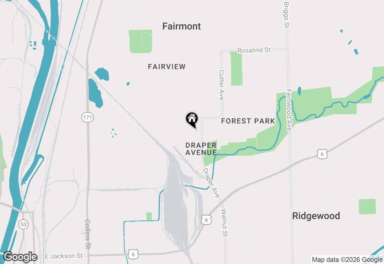 Map of 1101 Magnolia Avenue, Joliet, IL 60432