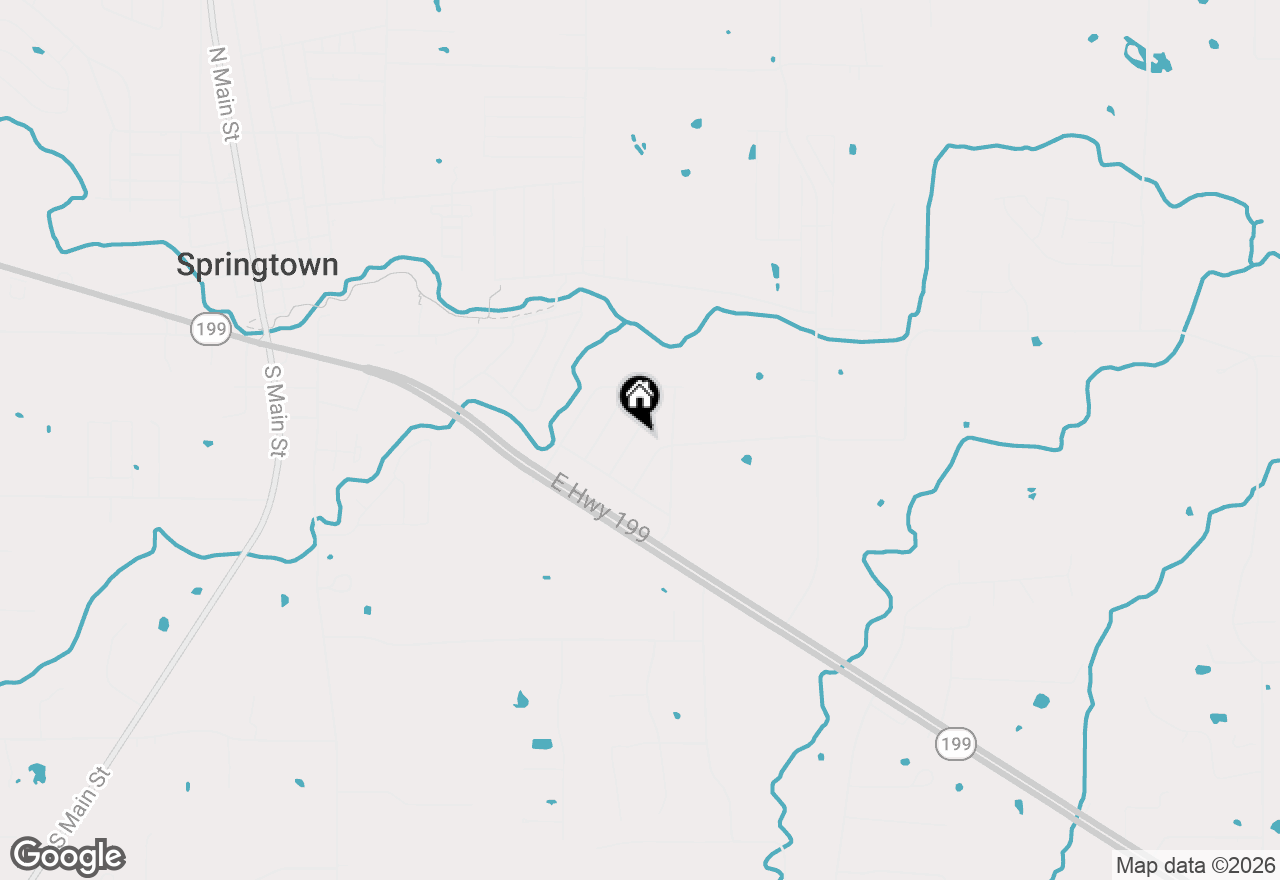Map of 325 Berryhill Drive, Springtown, TX 76082