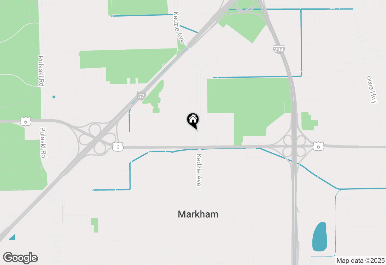 Map of 15803 Sawyer Avenue, Markham, IL 60428